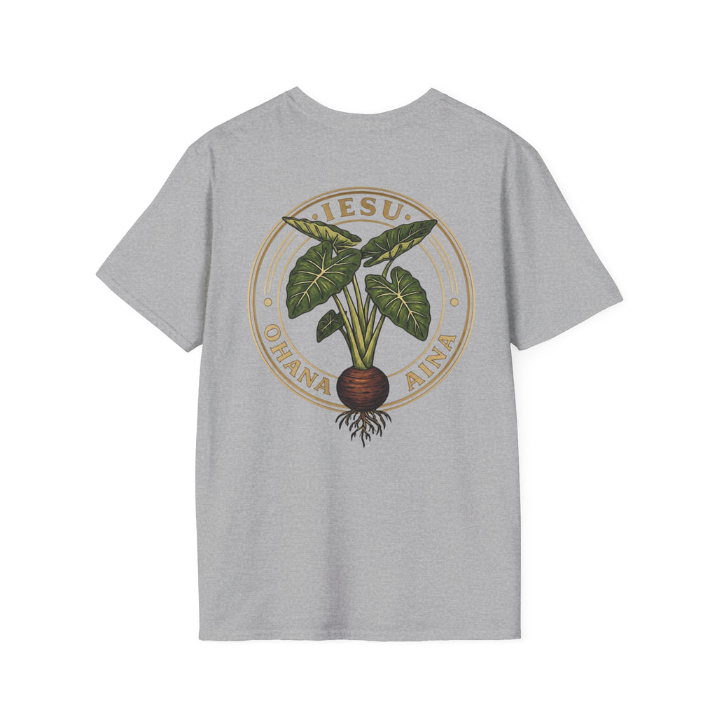 Iesu Ohana Aina T-Shirt — 'Jesus, Family, Land' Hawaiian Faith Tee