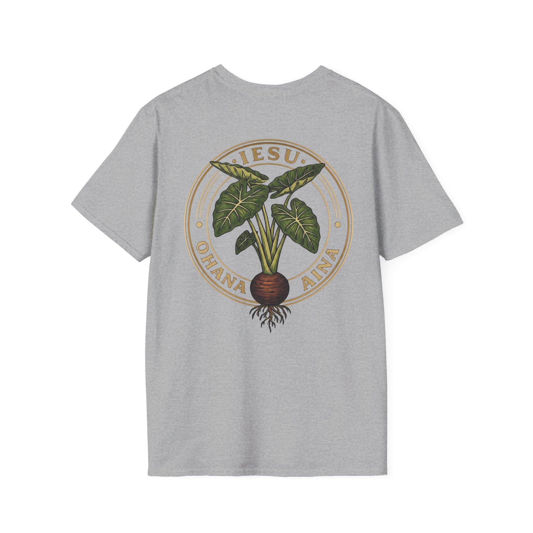 Iesu Ohana Aina T-Shirt — 'Jesus, Family, Land' Hawaiian Faith Tee
