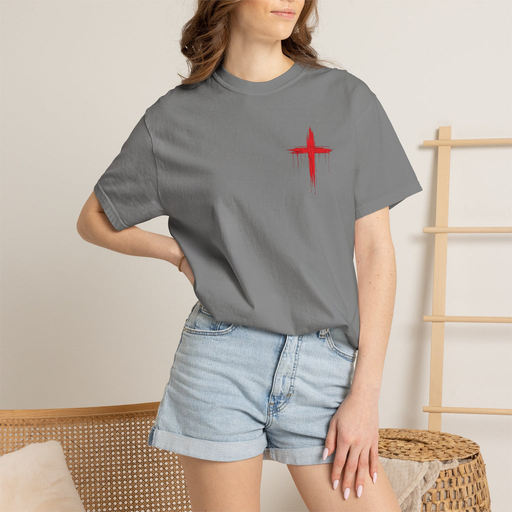 "Ke Koko Wale Nō o Iesu" — (Only By The Blood of Jesus) Christian Cross T-Shirt