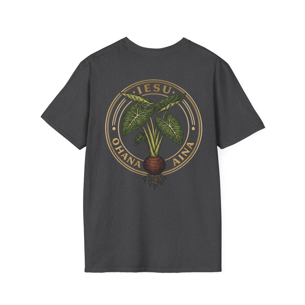 Iesu Ohana Aina T-Shirt — 'Jesus, Family, Land' Hawaiian Faith Tee