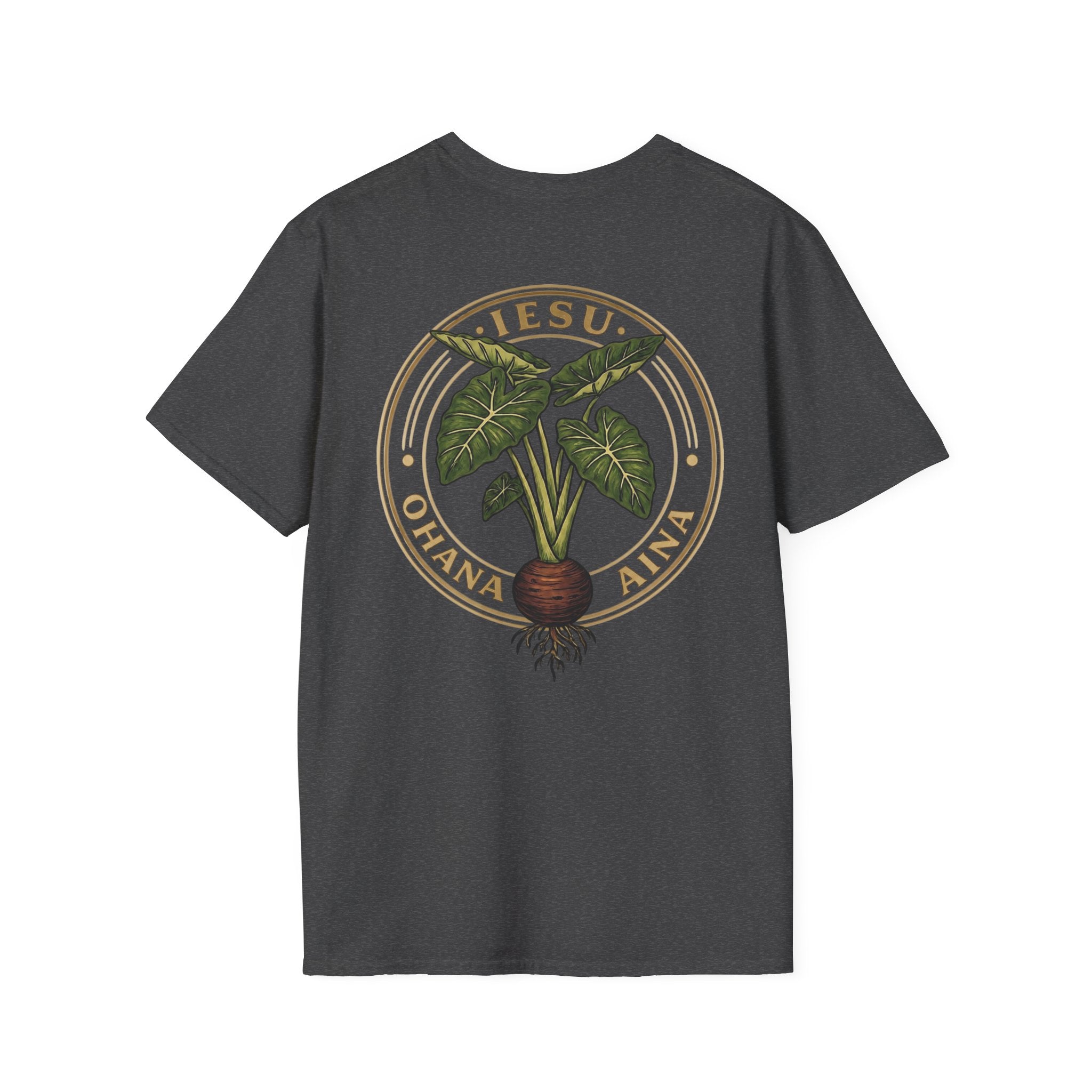 Iesu Ohana Aina T-Shirt — 'Jesus, Family, Land' Hawaiian Faith Tee