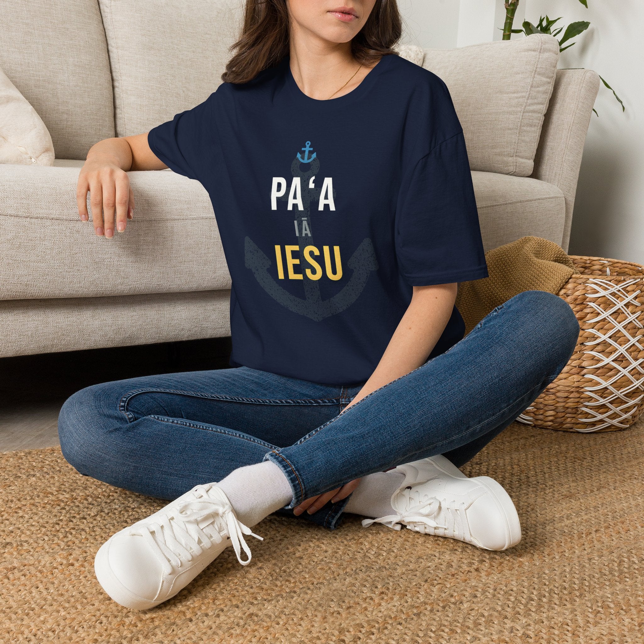 Paʻa iā Iesu — Anchored in Jesus T-Shirt