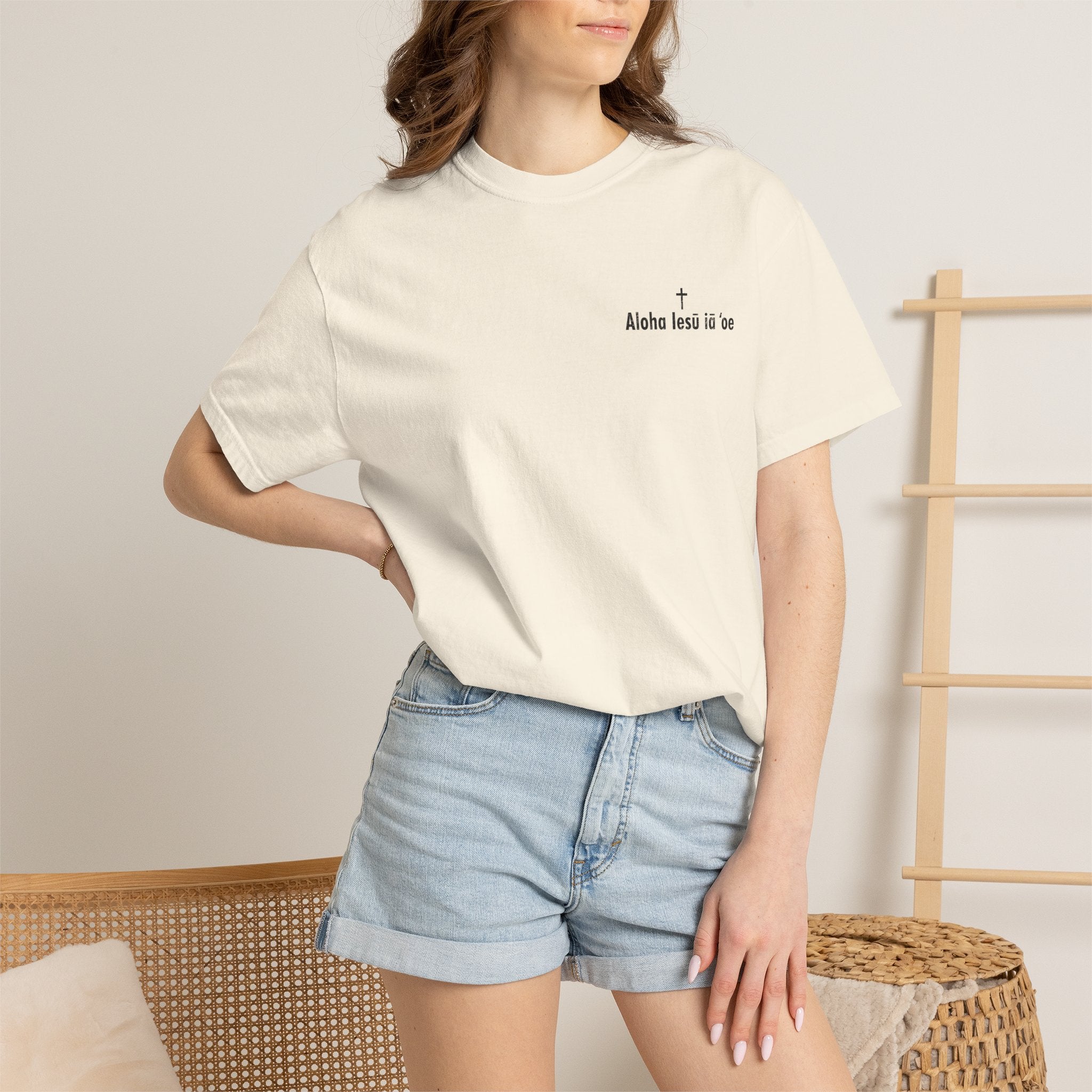 Christian T-Shirt | Aloha Iesu Ia ʻOe | Jesus Loves You in Hawaiian | Kingdom of Iesu