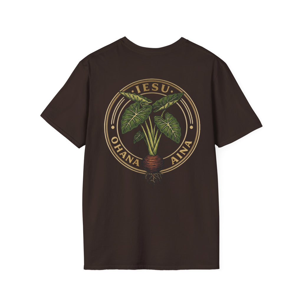 Iesu Ohana Aina T-Shirt — 'Jesus, Family, Land' Hawaiian Faith Tee