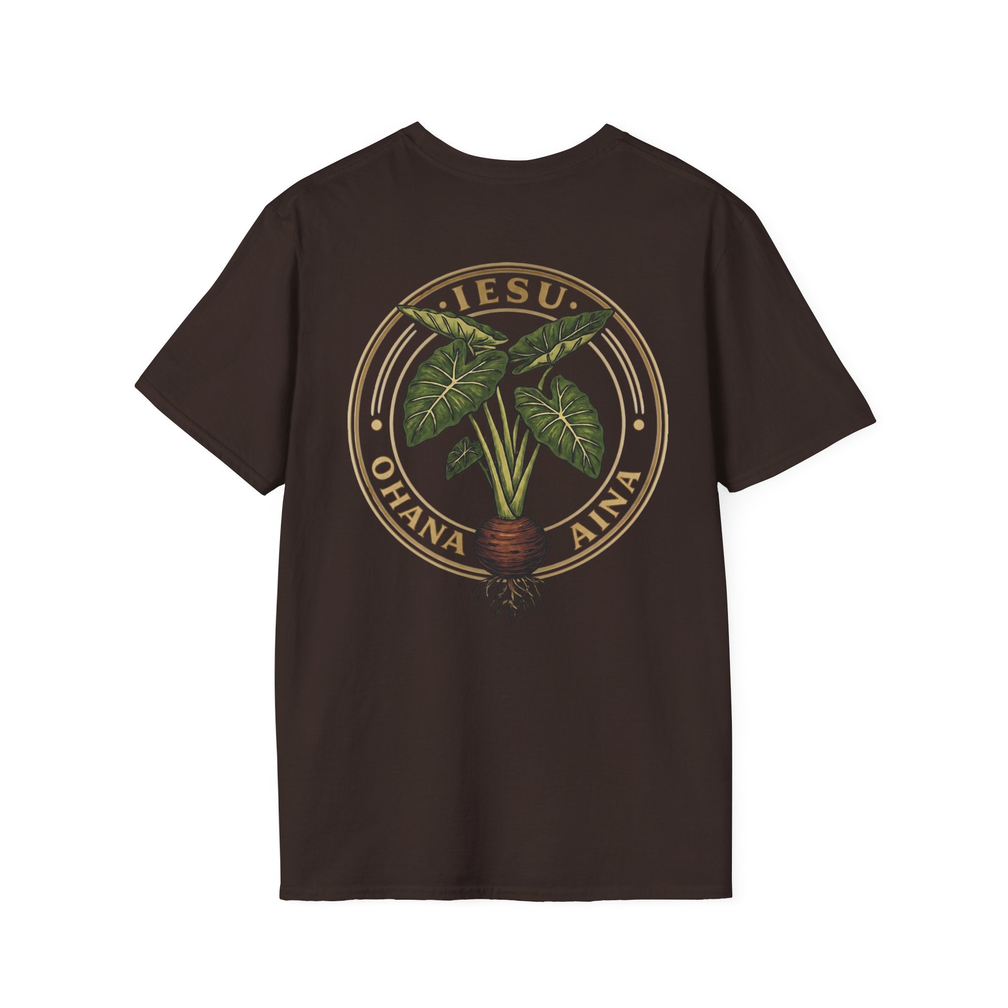 Iesu Ohana Aina T-Shirt — 'Jesus, Family, Land' Hawaiian Faith Tee