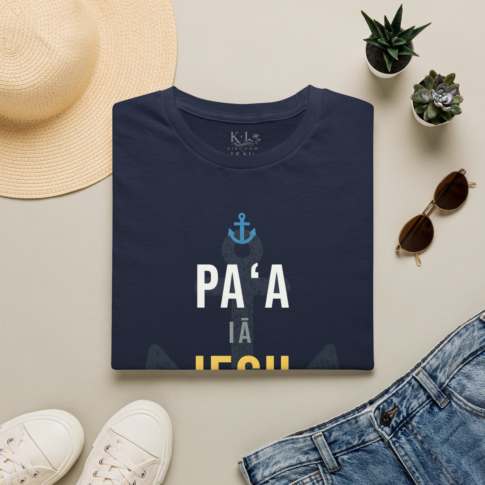 Paʻa iā Iesu — Anchored in Jesus T-Shirt