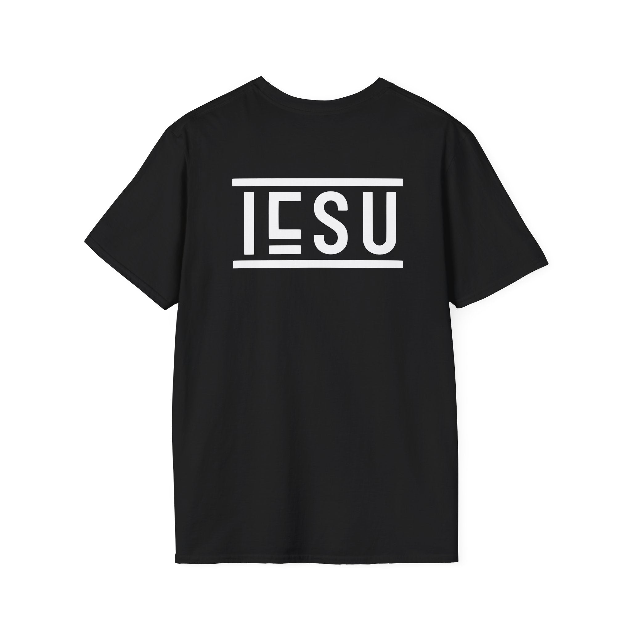 "IESU Tee — Minimal Back Print with Left Chest Logo | Kingdom of Iesu"