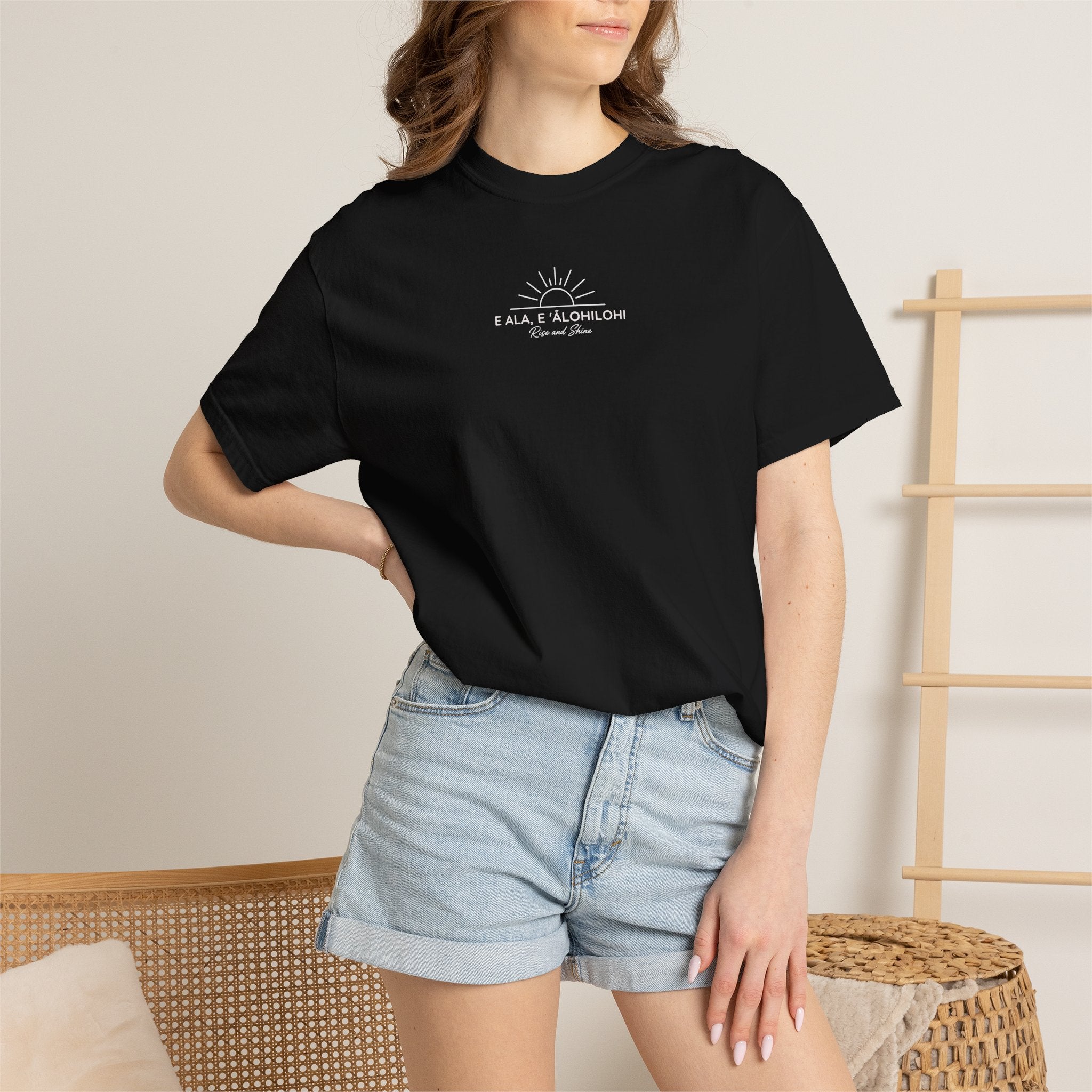 "E Ala, E ʻĀlohilohi" — Rise and Shine | Kingdom of Iesu Garment-Dyed Tee