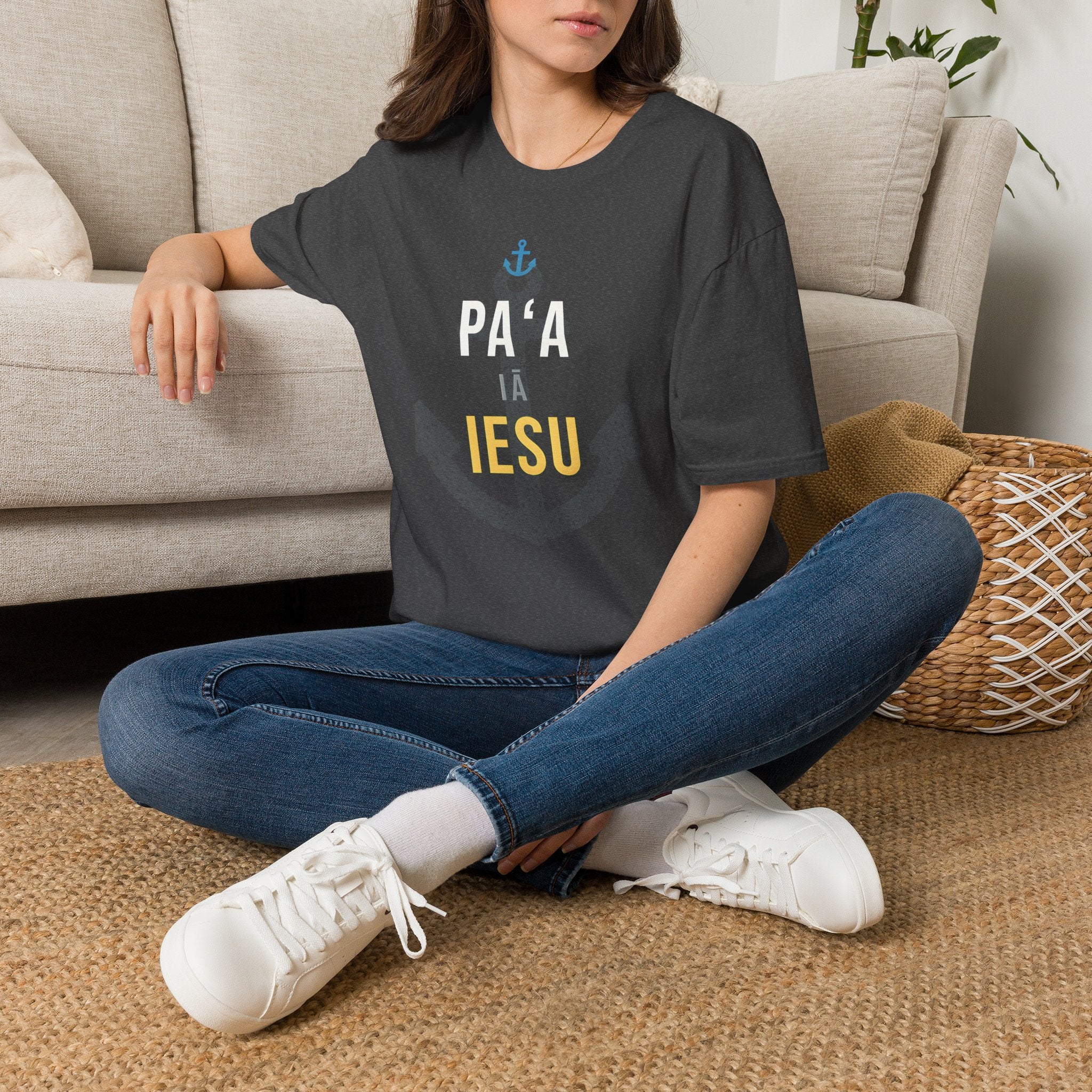Paʻa iā Iesu — Anchored in Jesus T-Shirt