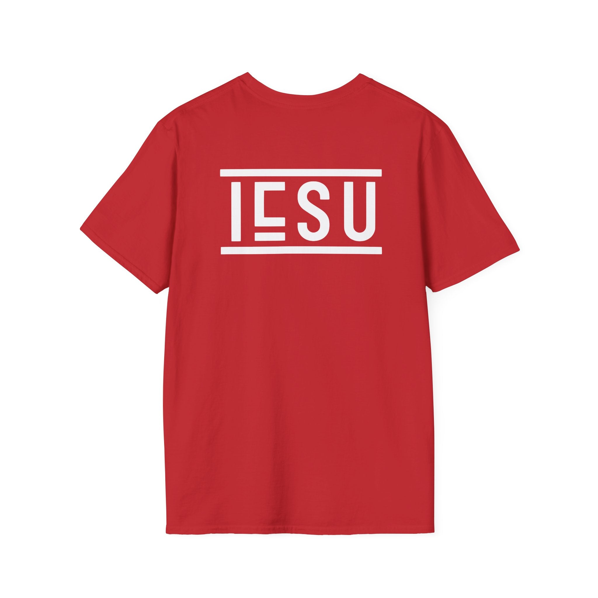 "IESU Tee — Minimal Back Print with Left Chest Logo | Kingdom of Iesu"