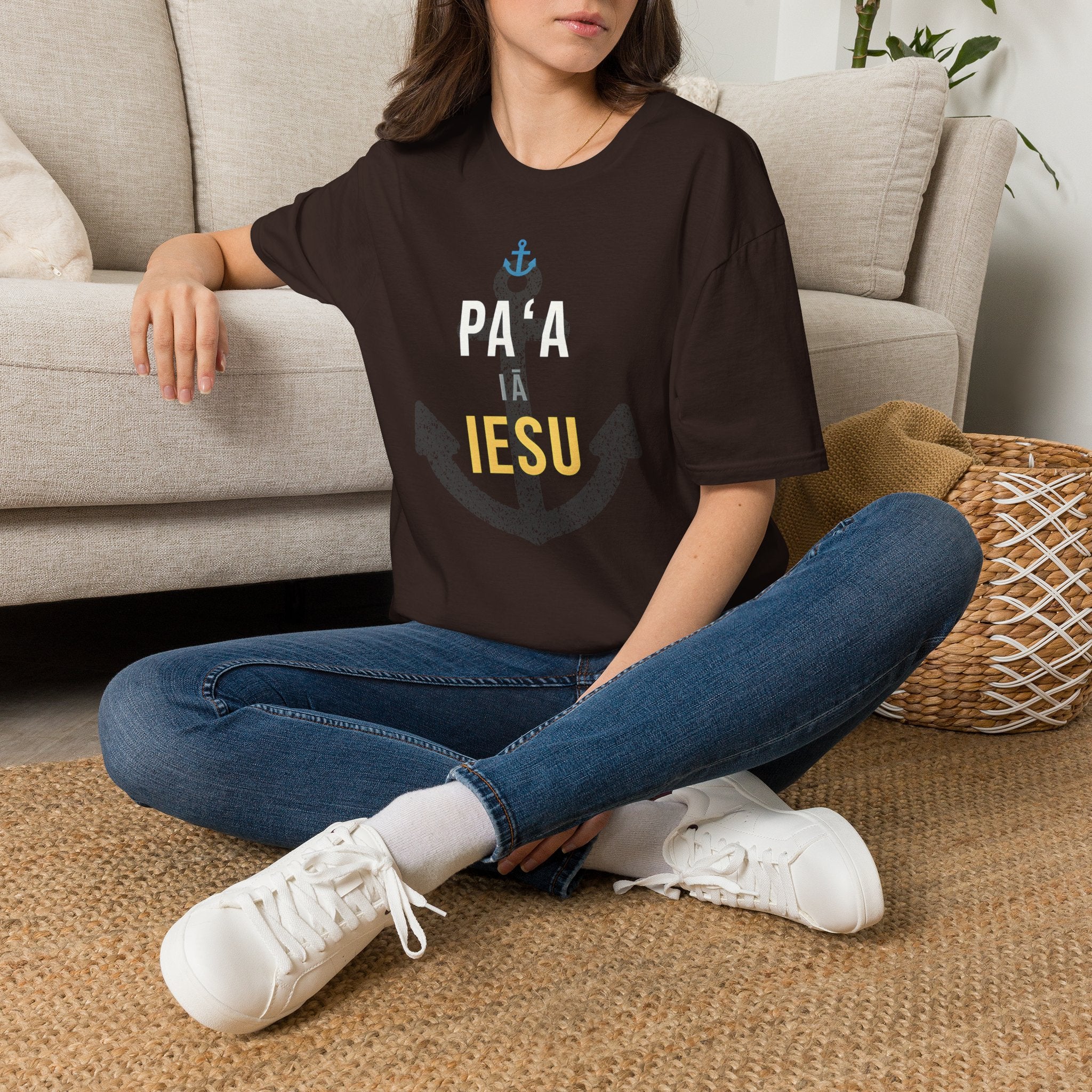 Paʻa iā Iesu — Anchored in Jesus T-Shirt
