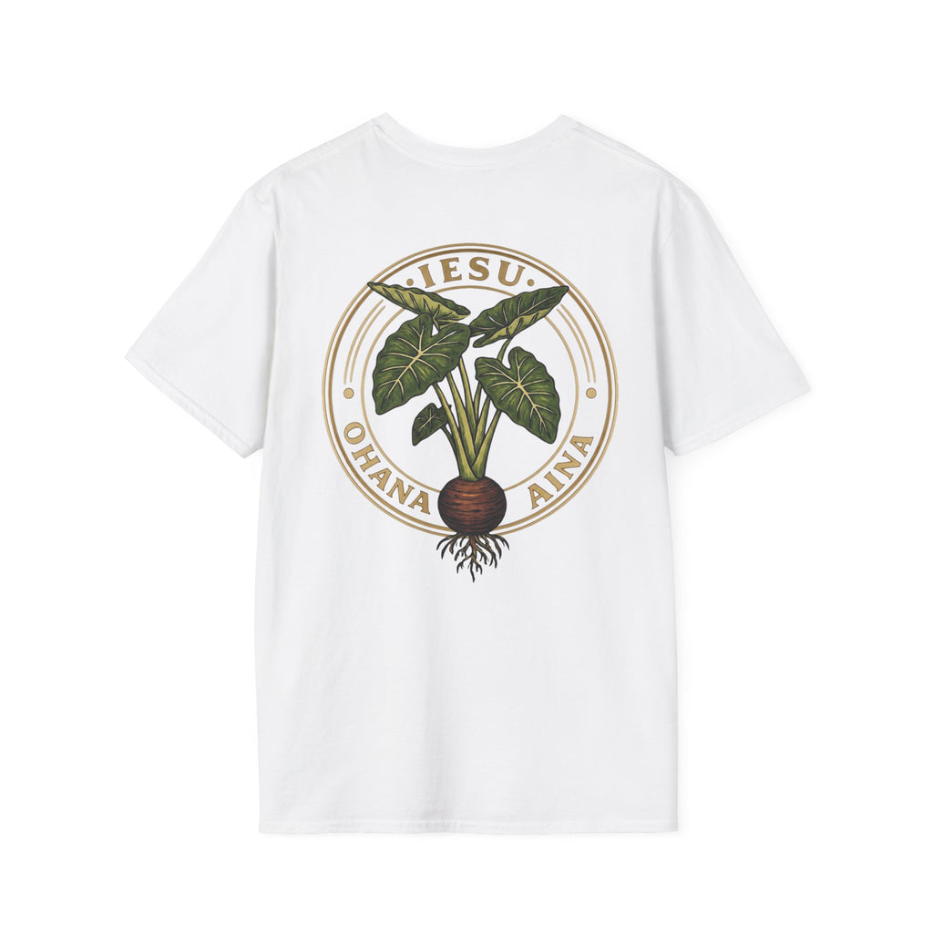 Iesu Ohana Aina T-Shirt — 'Jesus, Family, Land' Hawaiian Faith Tee