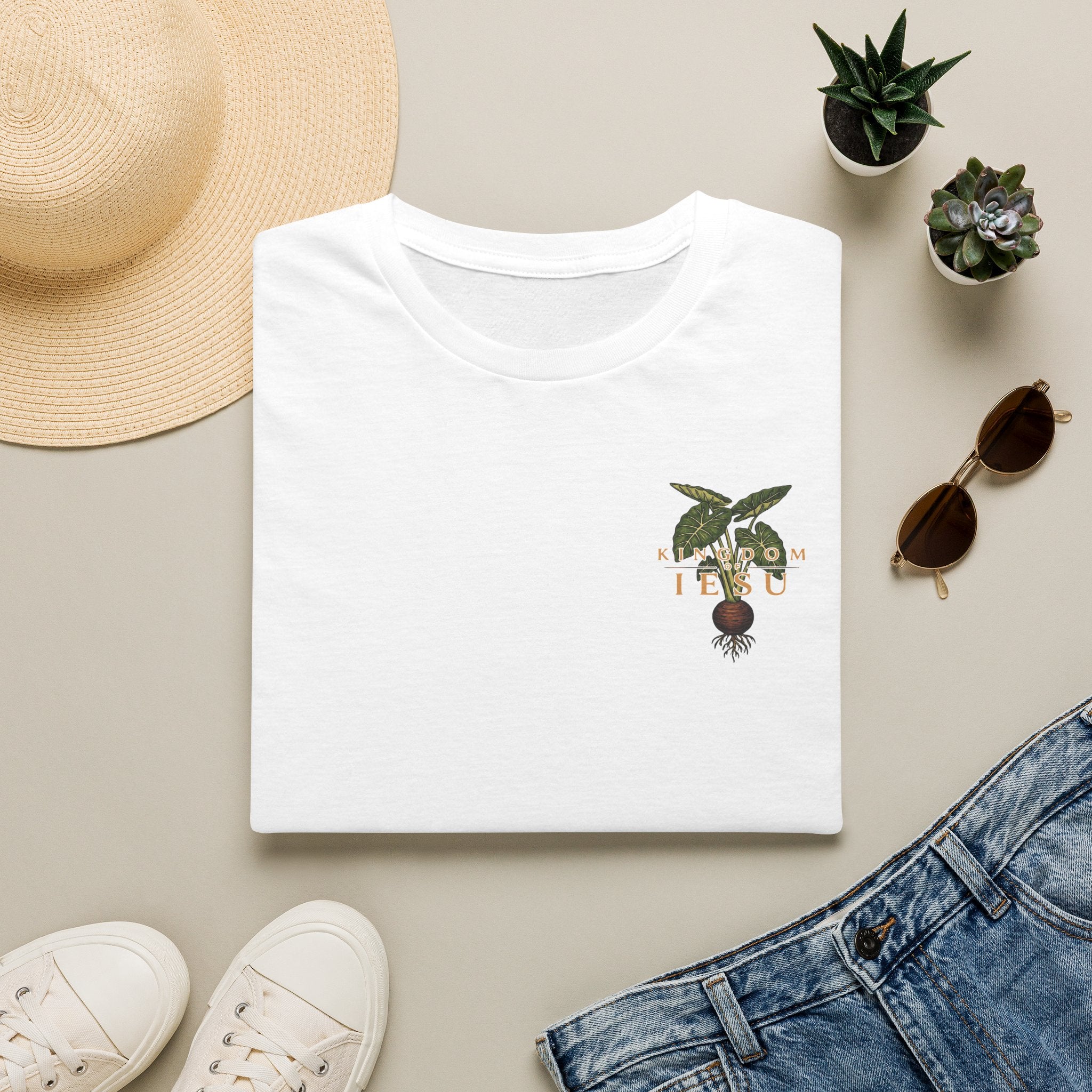 Iesu Ohana Aina T-Shirt — 'Jesus, Family, Land' Hawaiian Faith Tee