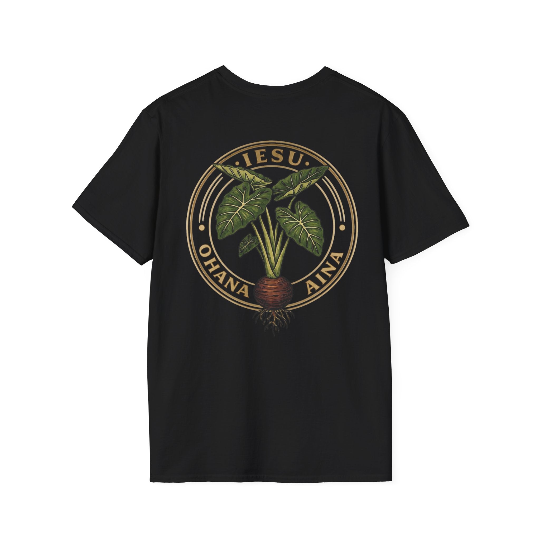 Iesu Ohana Aina T-Shirt — 'Jesus, Family, Land' Hawaiian Faith Tee