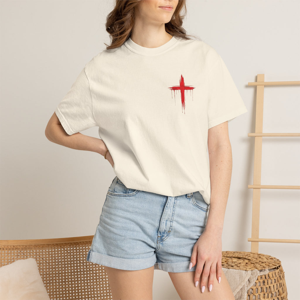 "Ke Koko Wale Nō o Iesu" — (Only By The Blood of Jesus) Christian Cross T-Shirt