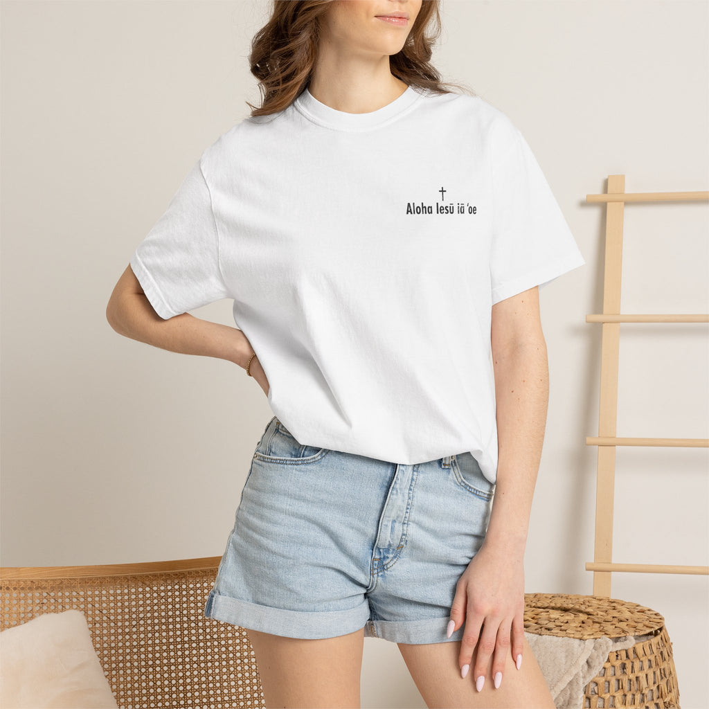 Christian T-Shirt | Aloha Iesu Ia ʻOe | Jesus Loves You in Hawaiian | Kingdom of Iesu