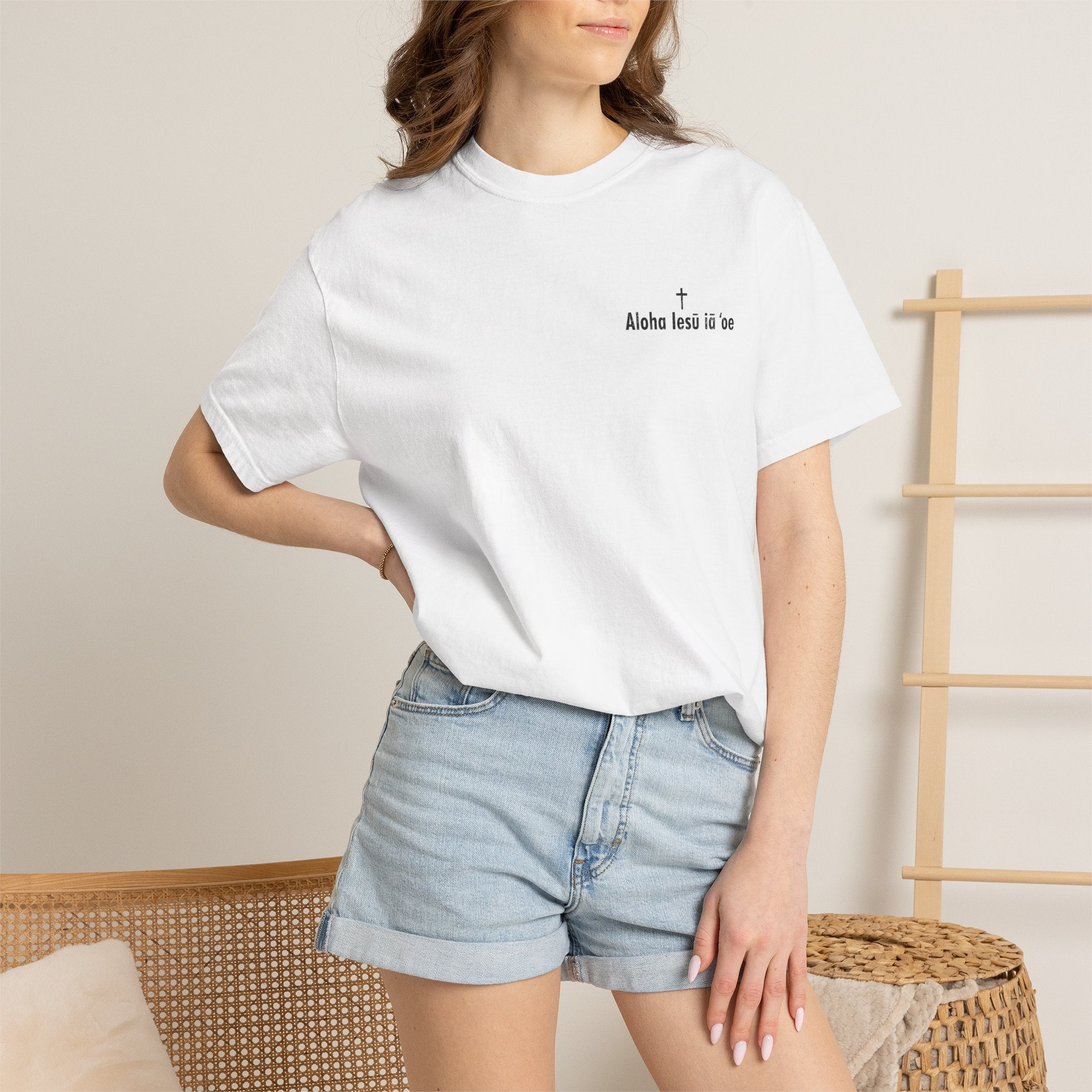 Christian T-Shirt | Aloha Iesu Ia ʻOe | Jesus Loves You in Hawaiian | Kingdom of Iesu