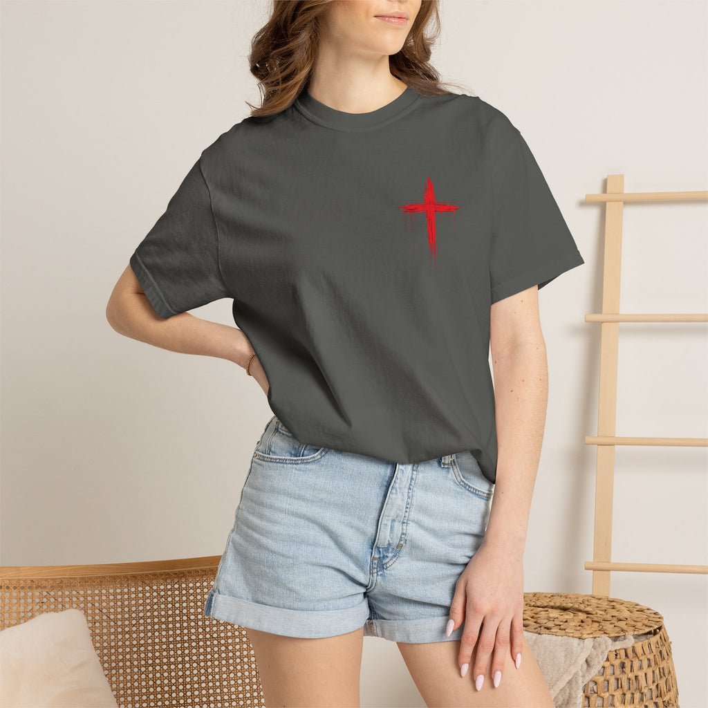 "Ke Koko Wale Nō o Iesu" — (Only By The Blood of Jesus) Christian Cross T-Shirt