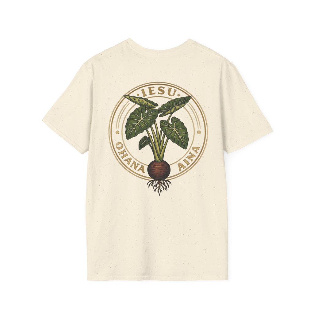 Iesu Ohana Aina T-Shirt — 'Jesus, Family, Land' Hawaiian Faith Tee