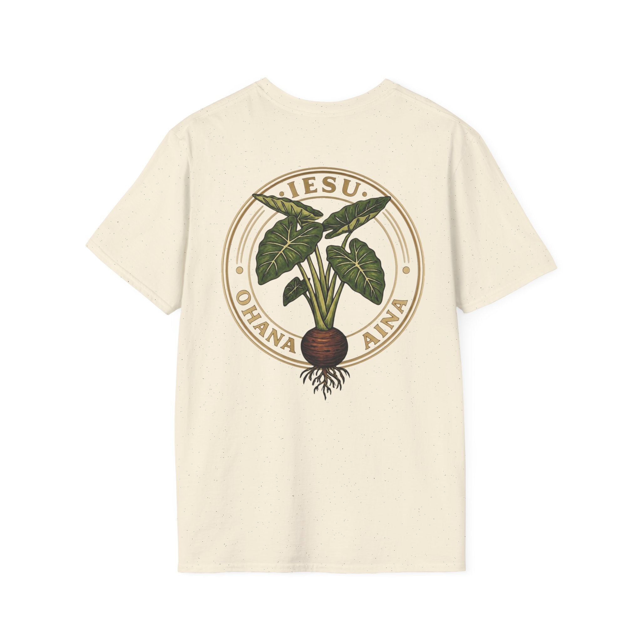 Iesu Ohana Aina T-Shirt — 'Jesus, Family, Land' Hawaiian Faith Tee