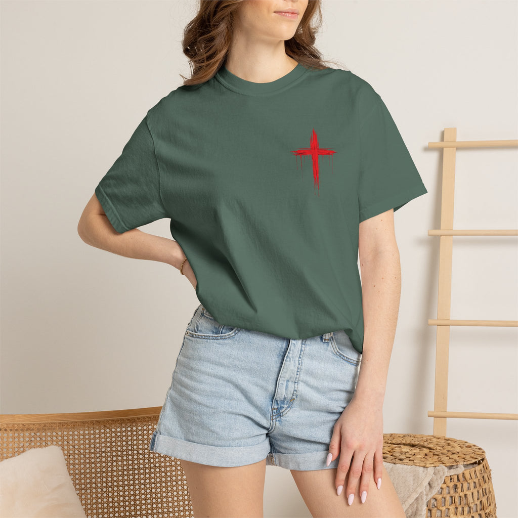 "Ke Koko Wale Nō o Iesu" — (Only By The Blood of Jesus) Christian Cross T-Shirt