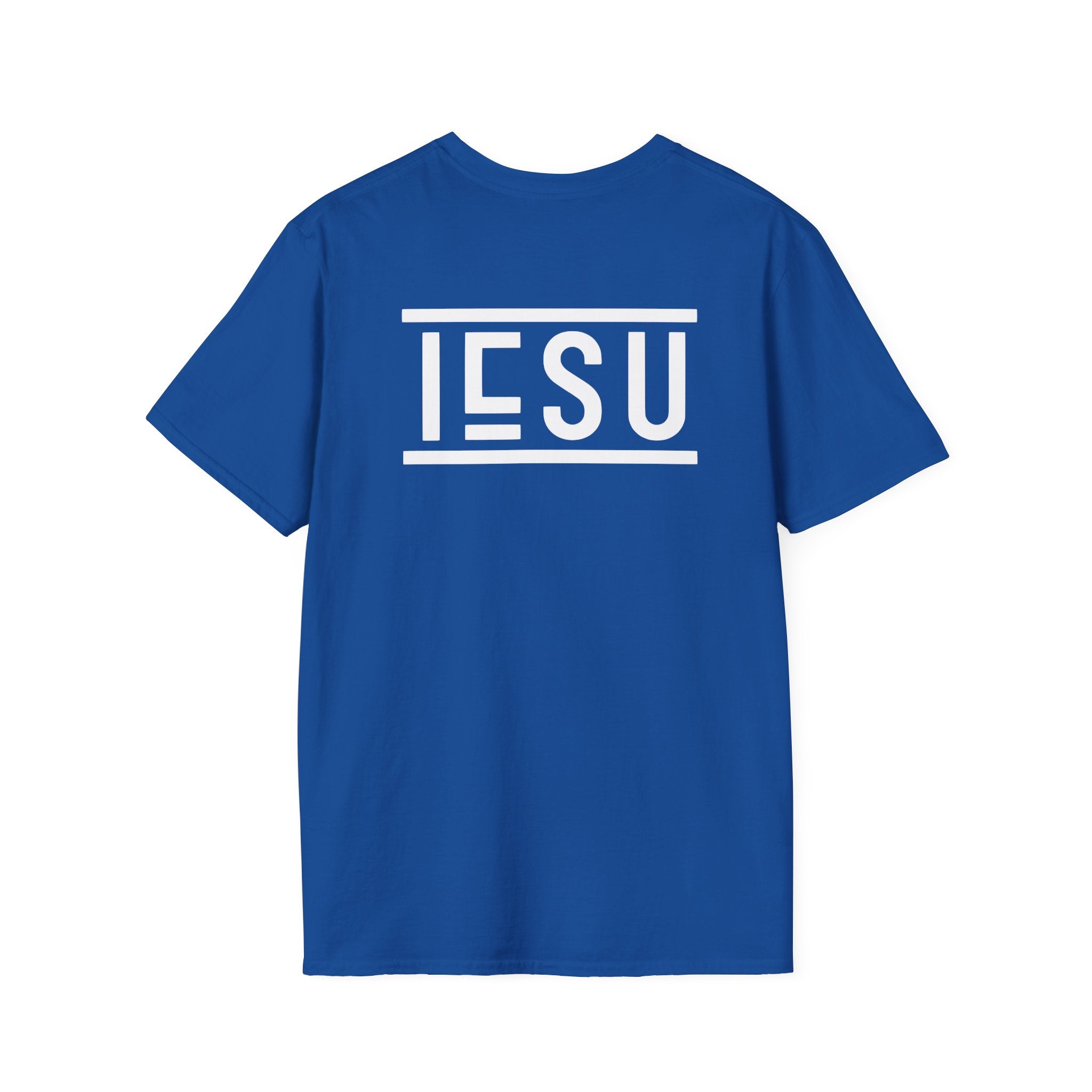 "IESU Tee — Minimal Back Print with Left Chest Logo | Kingdom of Iesu"